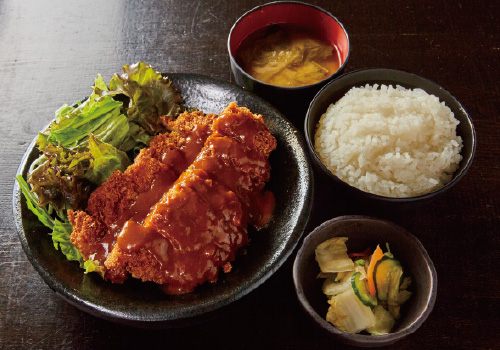 チキンカツエスカロップ定食